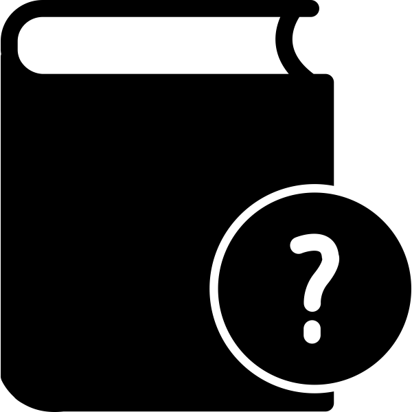 Other Training Resources page Icon -  an image of a book along with a question mark